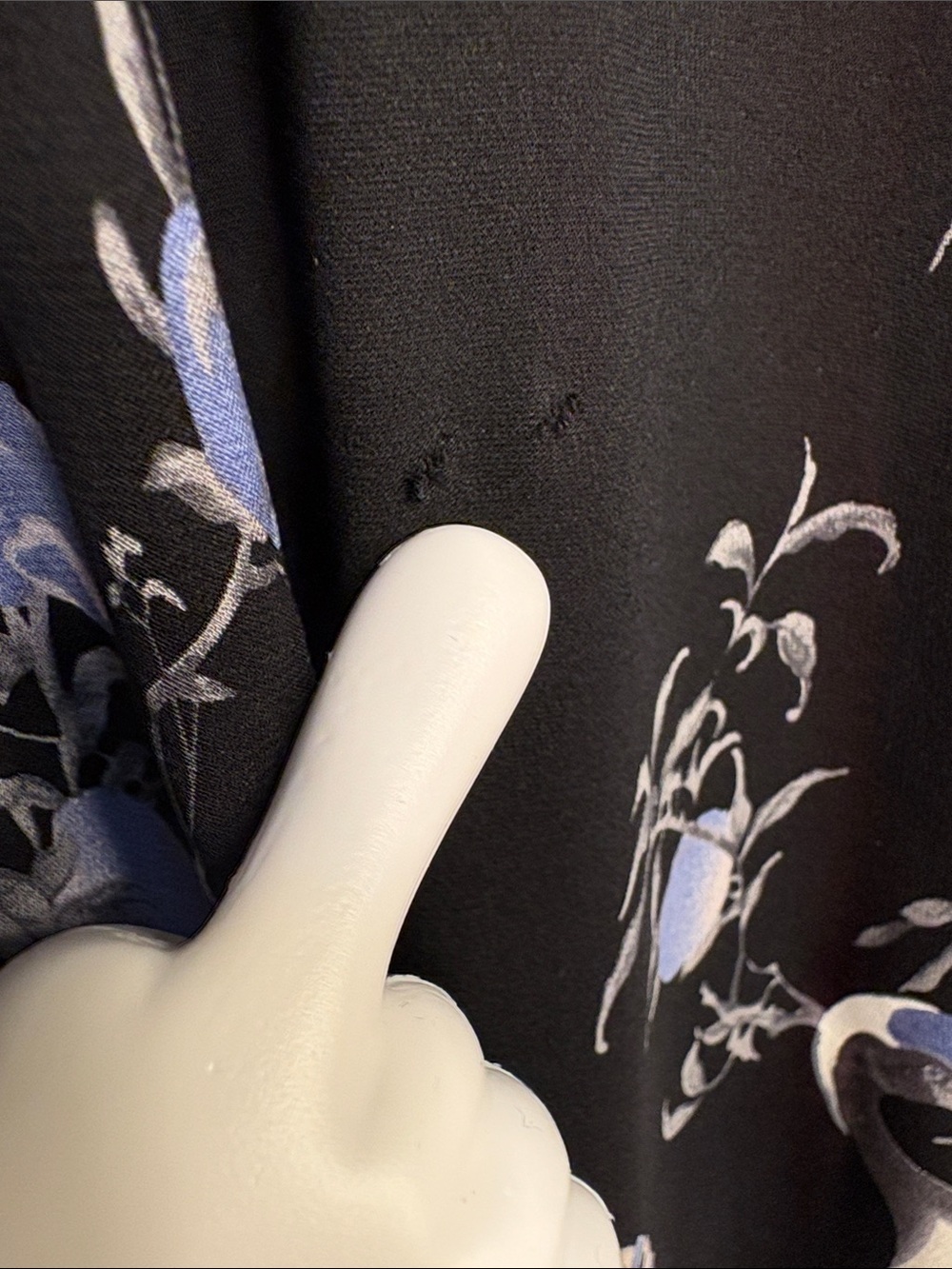 Citron 100% Silk Black Crane Floral Kimono Jacket Duster *has a few Small Snags - Picture 6 of 16